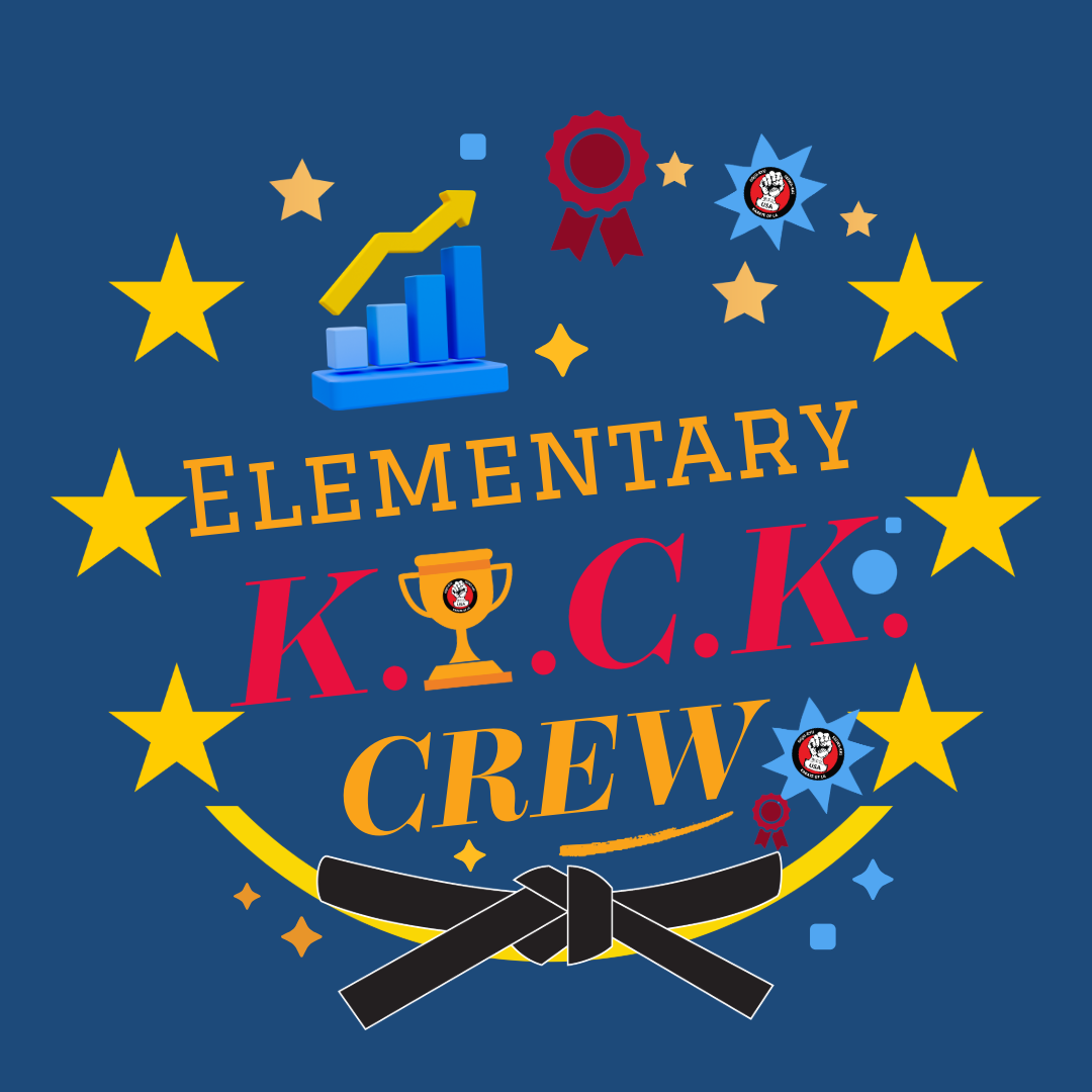 Elementary K.I.C.K. Crew Logo for Ages 5 to 12
